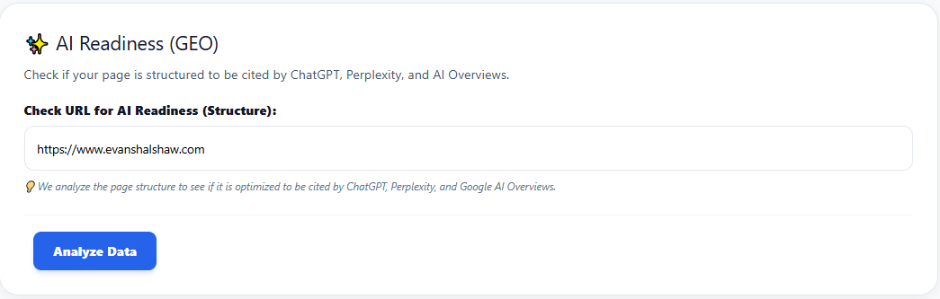 AI Readiness Input